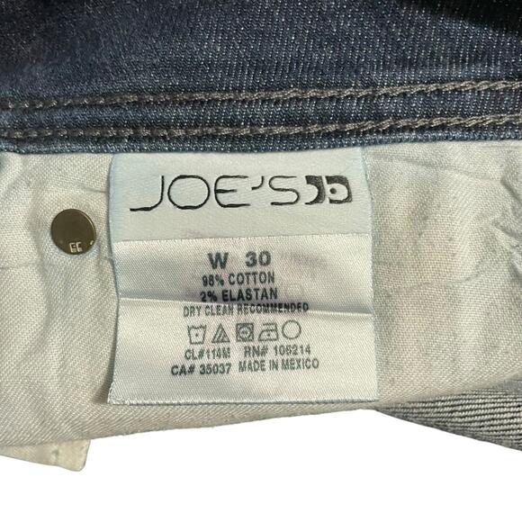 Joes Jeans Womens Size 29 Mid Rise Boot Cut Stretch Dark Wash Blue Denim Zip Fly - Picture 7 of 12